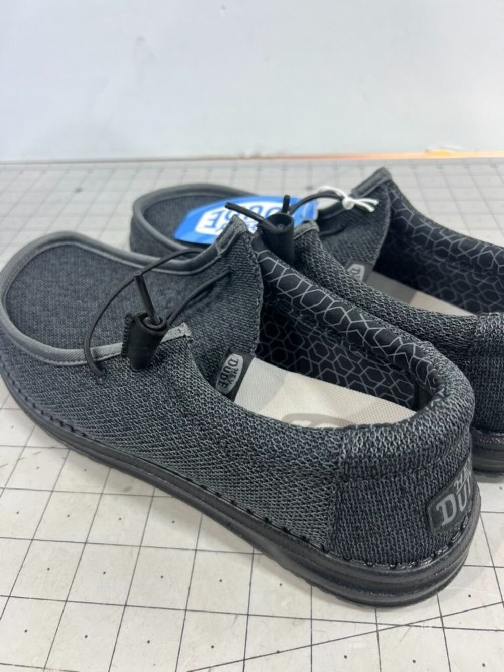 Men’s HEYDUDE Wally Sox Micro Casual Shoe - Total Black Sz. 11 New - Picture 5 of 7